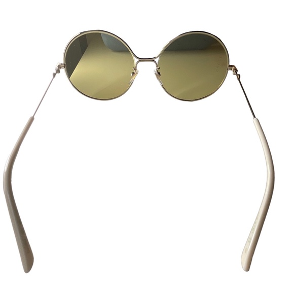 GUCCI Oversize- 70’s Style Round Yellow Tint Sunglasses - Picture 13 of 16